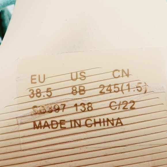 NEW Stuart Weitzman MINT EUCALYPTUS Twist Block Slide High Heel Sandals F404 - Picture 11 of 13